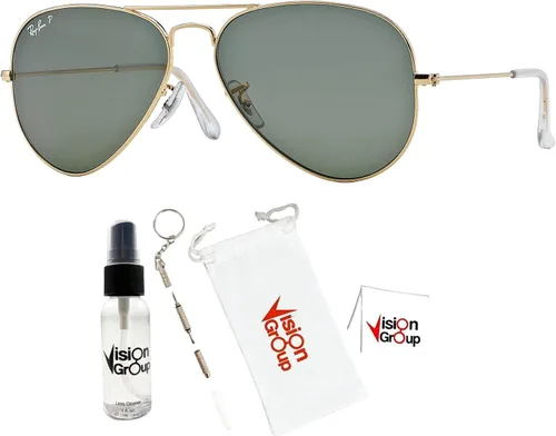 Miniatura 2 de Ray-Ban RB3025 - Gafas de sol de aviador de metal paquete de accesorios Vision Group