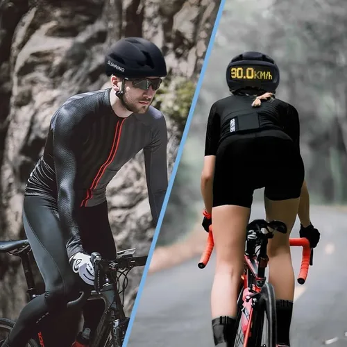 Miniatura 8 de Casco de bicicleta, programa de aplicación inteligente, casco de bicicleta con luz recargable USB, luz trasera de montaña para adultos y hombres