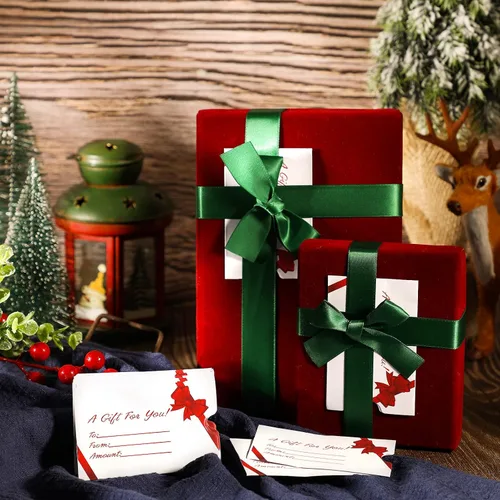 Miniatura 4 de Eaasty 500 fundas para tarjetas de regalo, sobres para tarjetas de Navidad, fundas protectoras para negocios, 2.36 x 3.54 pulgadas (Bow)