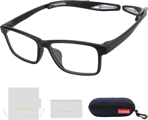 Miniatura 11 de SooGree Gafas de racquetball, gafas deportivas, gafas de seguridad para pickleball baloncesto fútbol gafas anti absorción de golpes