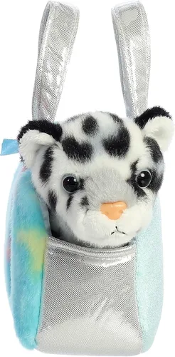 Miniatura 3 de Aurora Fashion Fancy Pals Blueberry Snow Leopard - Peluche con elegante bolso para divertirse con disfraz, perfecto para niños de 3 años, disfraces