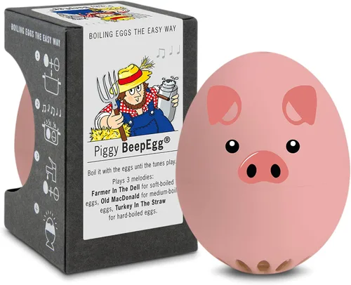 Miniatura 9 de Rooster Beepegg – Temporizador de huevos para hervir huevos – Cocina musical para huevos suaves, medianos y duros – Seguro para alimentos