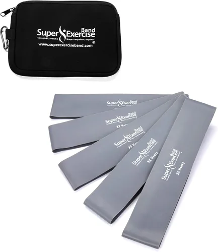 Miniatura 22 de Mini bandas de bucle extra largas sin látex de 14 x 3 pulgadas de EE. UU. en 3, 5, 10 paquetes de 10 unidades. 10 fortalezas para entrenamiento