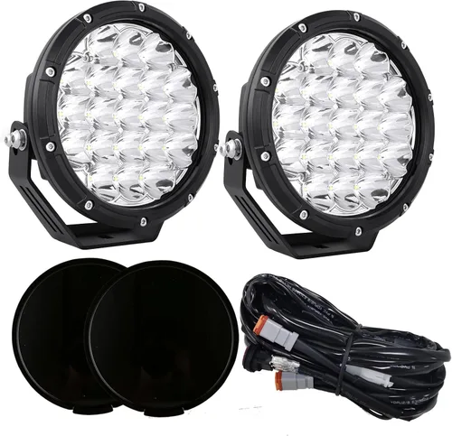 Miniatura 8 de BIGLION.X Luces redondas todoterreno de 5 pulgadas, 160 W, 18800 lm, luces antiniebla LED ámbar, barra de luz de conducción amarilla, vainas de luz