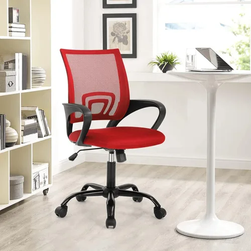 Miniatura 10 de Silla de oficina en casa, silla de escritorio de malla, silla ergonómica para computadora con soporte lumbar y reposabrazos, sillas de oficina Verde
