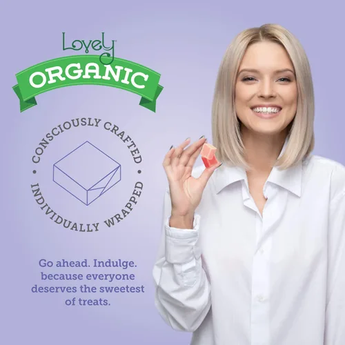Miniatura 3 de Caramelos masticables orgánicos ácidos, bolsa de 5 onzas, sabor a frambuesa, manzana y cereza, sin HFCS, gluten o ingredientes falsos, 100% veganos