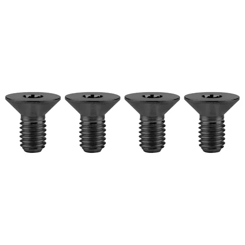 Titanium Ti M5x10 12 15 20 0.984 in cabeza plana avellanada Tornillos hexagonales Tornillos de cabeza plana, paquete de 4 (M5x10mm, Negro)
