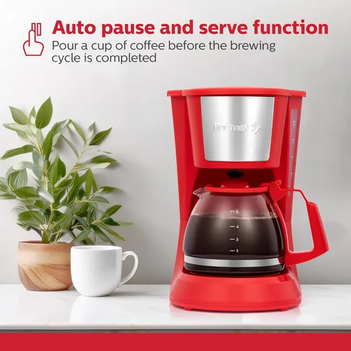 Miniatura 4 de Holstein Housewares Cafetera 2 en 1 de una sola porción, doble preparación, compatible con cápsulas K-Cup y café molido, filtro reutilizable