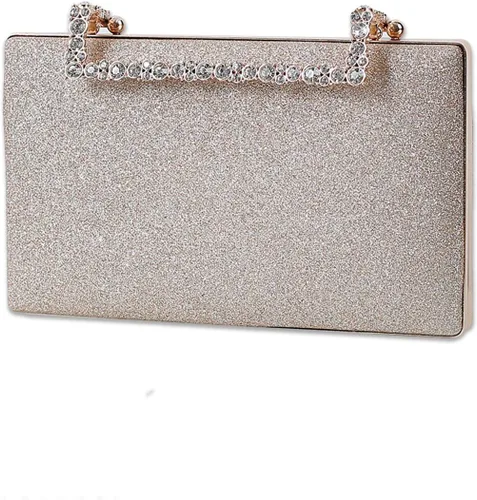 Bolso de mano con purpurina para mujer, bolso de noche con lentejuelas, bolso brillante para novia, boda