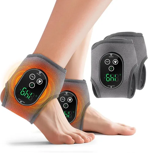 Miniatura 11 de 2 almohadillas térmicas inalámbricas de tobillo, masajeador de pies y tobillos con calor, envoltura térmica recargable, 3 vibraciones y 4 modos