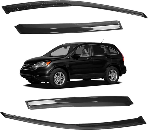 Miniatura 169 de Viseras para ventanas para Mazda 3 Sedán 4 puertas 2004 2005 2006 2007 2008 2009 estilo JDM Mugen, deflector de viento, protector solar y de lluvia