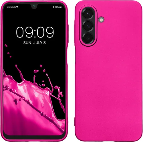 Miniatura 78 de kwmobile Funda compatible con Samsung Galaxy A23 4G / 5G - Funda de silicona TPU metálica suave y delgada - Rojo oscuro metálico