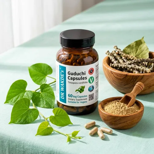 Miniatura 10 de DR WAKDE's Cápsulas de Guduchi (Tinospora cordifolia, 60 cápsulas vegetales, suplemento a base de plantas, hierba ayurvédica, todo natural, vegano)