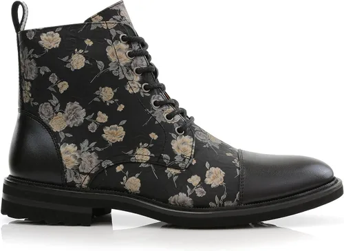 Miniatura 2 de Polar Fox Brooke MPX806061 - Botas Chukka de lana y cuero con cordones y cierre de cremallera
