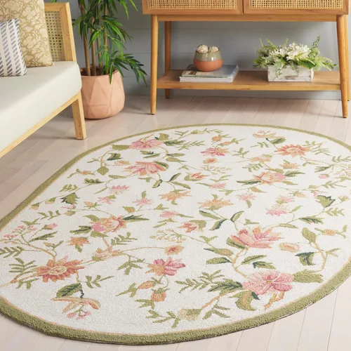Miniatura 28 de SAFAVIEH Chelsea Collection - Alfombra decorativa de 1 pies 8 pulgadas x 2 pies 6 pulgadas, color negro, lana de campo francesa enganchada a mano