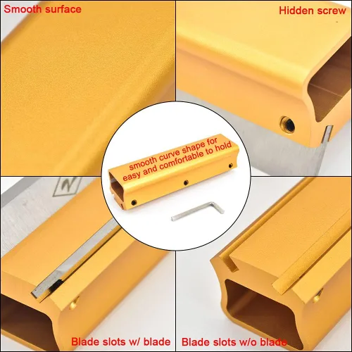 Miniatura 4 de Afilador de cuchillas de 12 pulgadas, afilador de cuchillos de carpintería de aluminio, 1 paquete