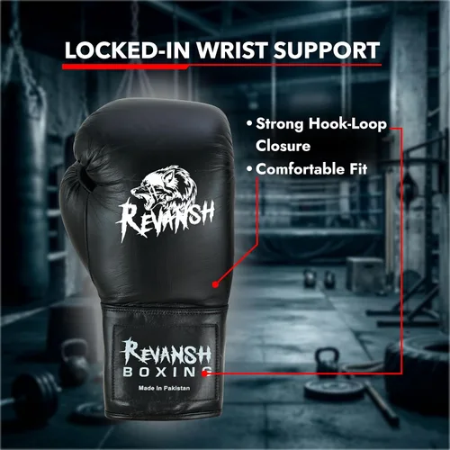 Miniatura 5 de Guantes de boxeo deportivos de piel de vaca con cordones, guantes profesionales de primera calidad para hombres y mujeres, perfectos