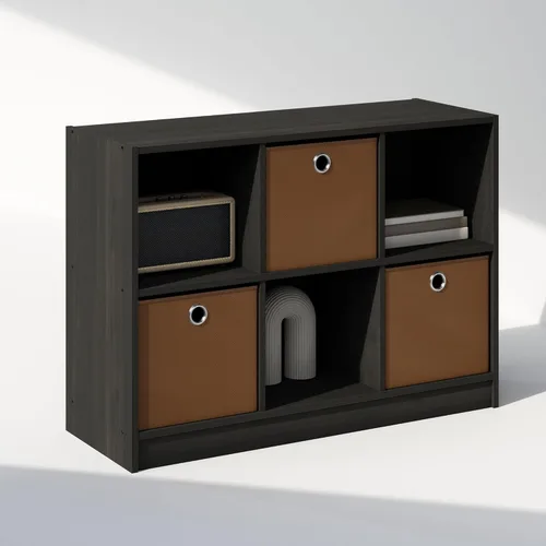Miniatura 14 de Furinno Organizadores y almacenamiento de armario cúbicos, organizador de armario de 6 cubos con contenedores, almacenamiento de estante abierto