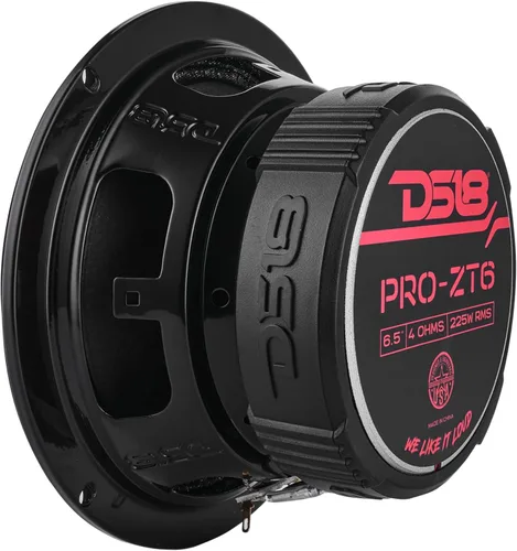 Miniatura 8 de DS18 PRO-ZT6 - Altavoces de rango medio de audio profesional de 6.5 pulgadas de 2 vías con tweeter de bala integrado, 4 ohmios, 450 W, máximo 225 W