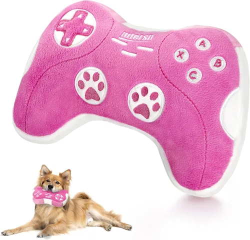 Miniatura 11 de MTERSN Juguetes chirriantes para perros: juguete interactivo de peluche para perros con papel arrugado completo y lindos juguetes masticables