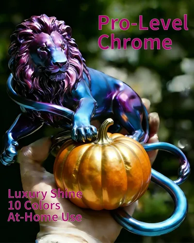 Miniatura 6 de Luckymica Polvo cromado, 10 colores de pigmento cromado espejo metálico, polvo holográfico para uñas, resina epoxi, vasos, slime, manualidades