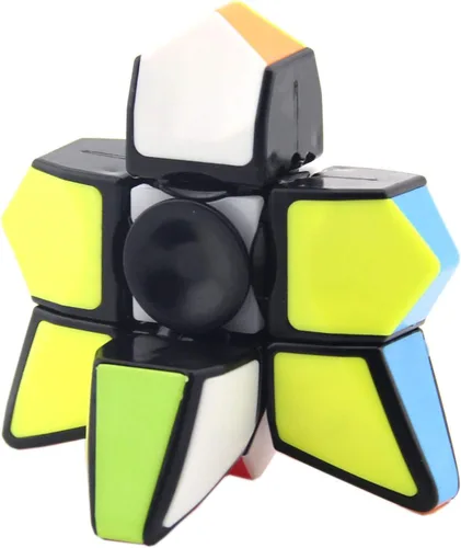 Miniatura 3 de AHYUAN Spinner Fidget Toy Magic Spinner Cube 1X3X3 Speed Cube 2.8 pulgadas, cubo de disquete sin calcomanías, rompecabezas giratorio 2 en 1
