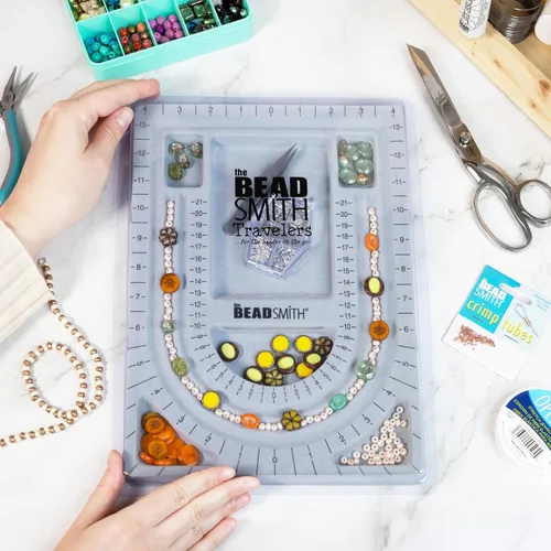 Miniatura 2 de Tabla para diseño de bisutería, gris, con tapa, 9 x 13 pulgadas