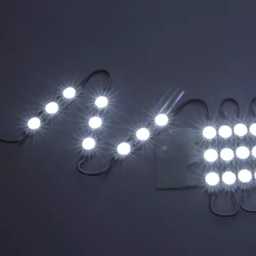 Miniatura 7 de BEAMNOVA Luz blanca de 100 pies extremadamente brillante para escaparates comerciales para empresas, 200 módulos de 3 LED, 12 V, tira de luces