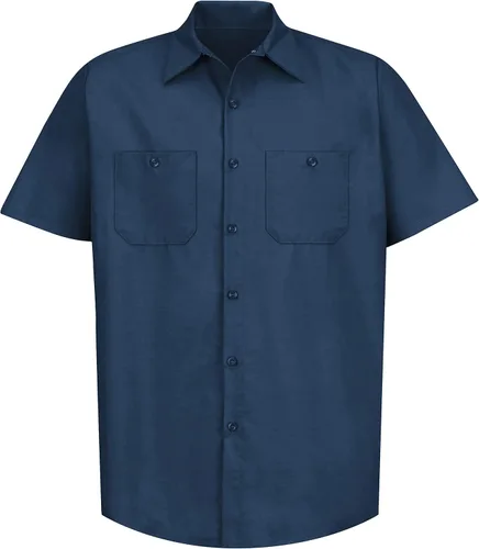 Miniatura 6 de Red Kap Camisa de trabajo industrial para hombre, ajuste regular, manga corta