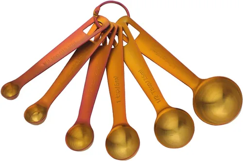 Miniatura 13 de Meisha - Juego de 6 cucharas medidoras de acero inoxidable de alta calidad, juego de herramientas de medición de cocina de metal de alta calidad