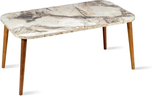 Miniatura 10 de Mesa de centro rectangular de estilo moderno para sala de estar, mesa auxiliar rectangular moderna, mesas de centro para sala de estar, mesa