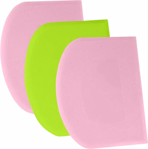 Miniatura 14 de SURDOCA Raspador de Masa Raspador de Banco - 3P 4.7x3.7" Raspador de Tazón de Plástico Flexible, Borde Afilado y Ángulos Raspador de Pastel.