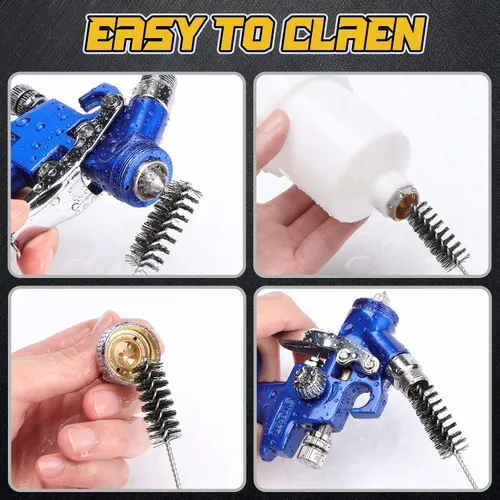 Miniatura 4 de ENDOZER Pistolas pulverizadoras HVLP mini de uso general para automóviles, pulverizador de pintura para detalles de automóviles, reparación puntual
