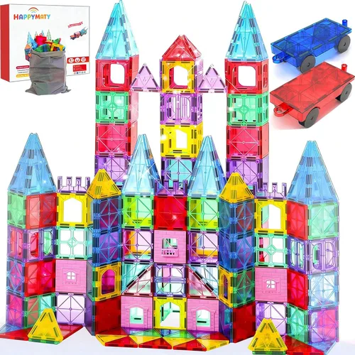 Miniatura 11 de Azulejos magnéticos antibacterianos, 32 unidades, juguete STEM para niños mayores de 3 años Bacteria resistant, Safer play, EPA-registered, Fits