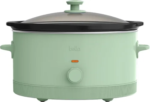 Miniatura 9 de bella Olla de cocción lenta manual de 6.0 cuartos de galón, revestimiento antiadherente de cerámica, 3 ajustes de temperatura, olla de gres apta