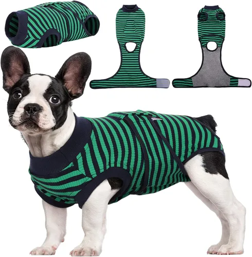 Miniatura 14 de Kuoser Traje de recuperación de cirugía para perros, traje de recuperación para perros machos hembras, mameluco para perro después de la cirugía