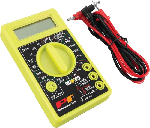 Miniatura 6 de Performance Tool Probador de multímetro digital W2974 de 2000 cuentas con voltímetro de CA CC y medidor de amperios de voltios ohmios, medidas
