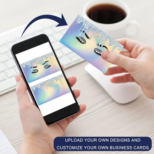 Miniatura 7 de Tarjetas de visita personalizadas con tu logotipo, tarjeta impresa personalizada para fotos de pequeñas empresas, parte delantera y trasera