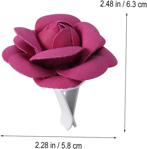 Miniatura 6 de SUPVOX Ambientadores de aire para automóvil: difusor de aromaterapia hecho a mano de camelia, rojo rosa, decoración estética de flores