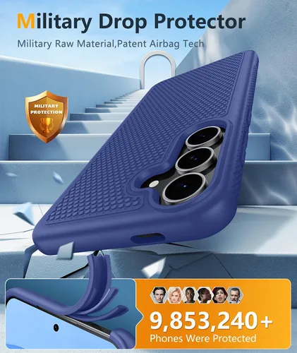 Miniatura 1065 de FNTCASE Funda para iPhone 17 Pro: Fundas delgadas translúcidas de color azul claro compatibles con MagSafe, protección completa de la cámara