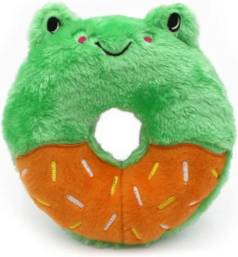 Miniatura 4 de ZippyPaws - Mini Donutz - Juguete de peluche chirriante sin relleno para perros - Arándano
