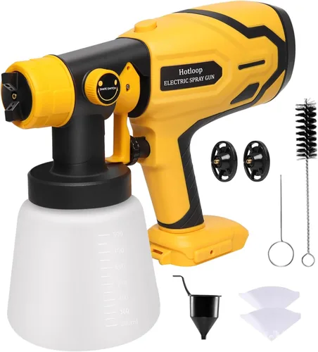 Pulverizador de pintura inalámbrico para batería DEWALT de 20V (batería no incluida), pulverizadores de pintura inalámbricos para interiores y