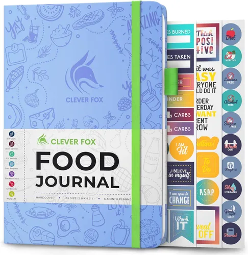 Miniatura 28 de Clever Fox Diario de Alimentos de Bolsillo - Diario Diario de Alimentos, Planificador de Comidas para Rastrear Calorías y Nutrientes, Cuaderno