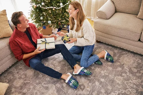 Miniatura 4 de Dearfoams Pantuflas Papa Bear para hombre