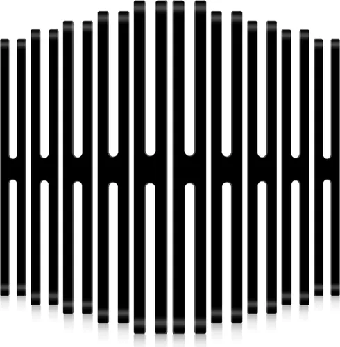 Outus 10 bandas de goma de silicona de 9 pulgadas, bandas elásticas negras surtidas para libros, cámaras, arte, cocina, envoltura, ejercicio, bolsas
