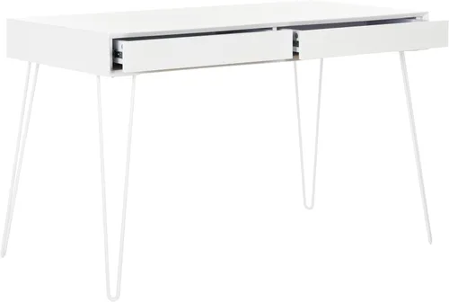 Safavieh Home Collection Cade Mid Century - Escritorio retro con dos cajones, color blanco