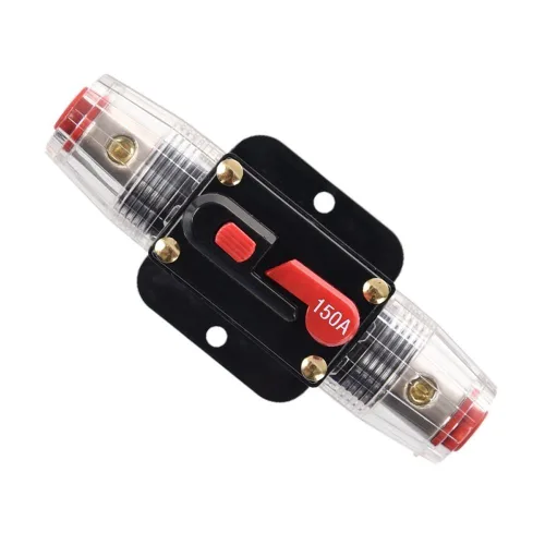 ZOOKOTO 12V-24V DC 150A Disyuntor en Línea para Audio de Coche, Porta Fusibles con Reinicio, Inversor para Sistema de Interruptor de Estéreo,