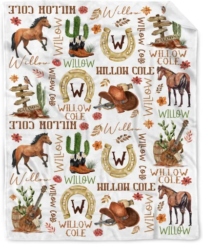 Miniatura 37 de Manta de caballos regalos para niñas y niños, manta de caballo regalos para decoración de bebé, manta de felpa suave y ligera de franela polar