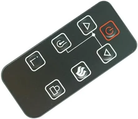 Miniatura 2 de Mando a distancia para FEBO E3001 FEB-1 14IN-28-078 ZHS-32-D ZHS-23-B 15IN-23-094 384-16A-20-21 LED 3D Llama eléctrica calentador de espacio