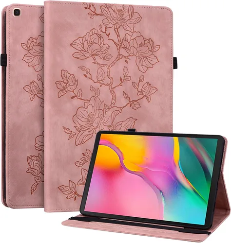 Miniatura 18 de Funda para Samsung Galaxy Tab S5e 10.5 2019 Modelo SM-T720/T725/T727, funda delgada de piel sintética con soporte multiángulo y soporte